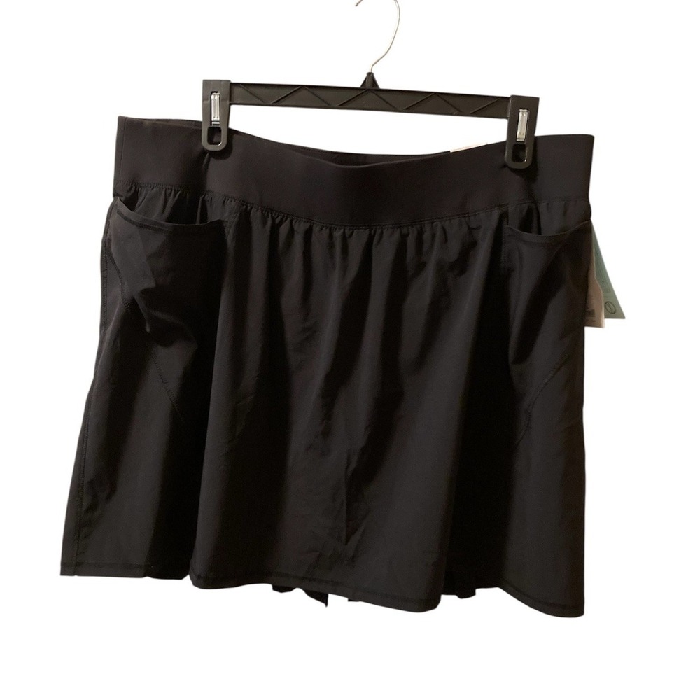 Livi Active Pleated‎ Skort Black 22/24 Black Tennis Pickleball NWT